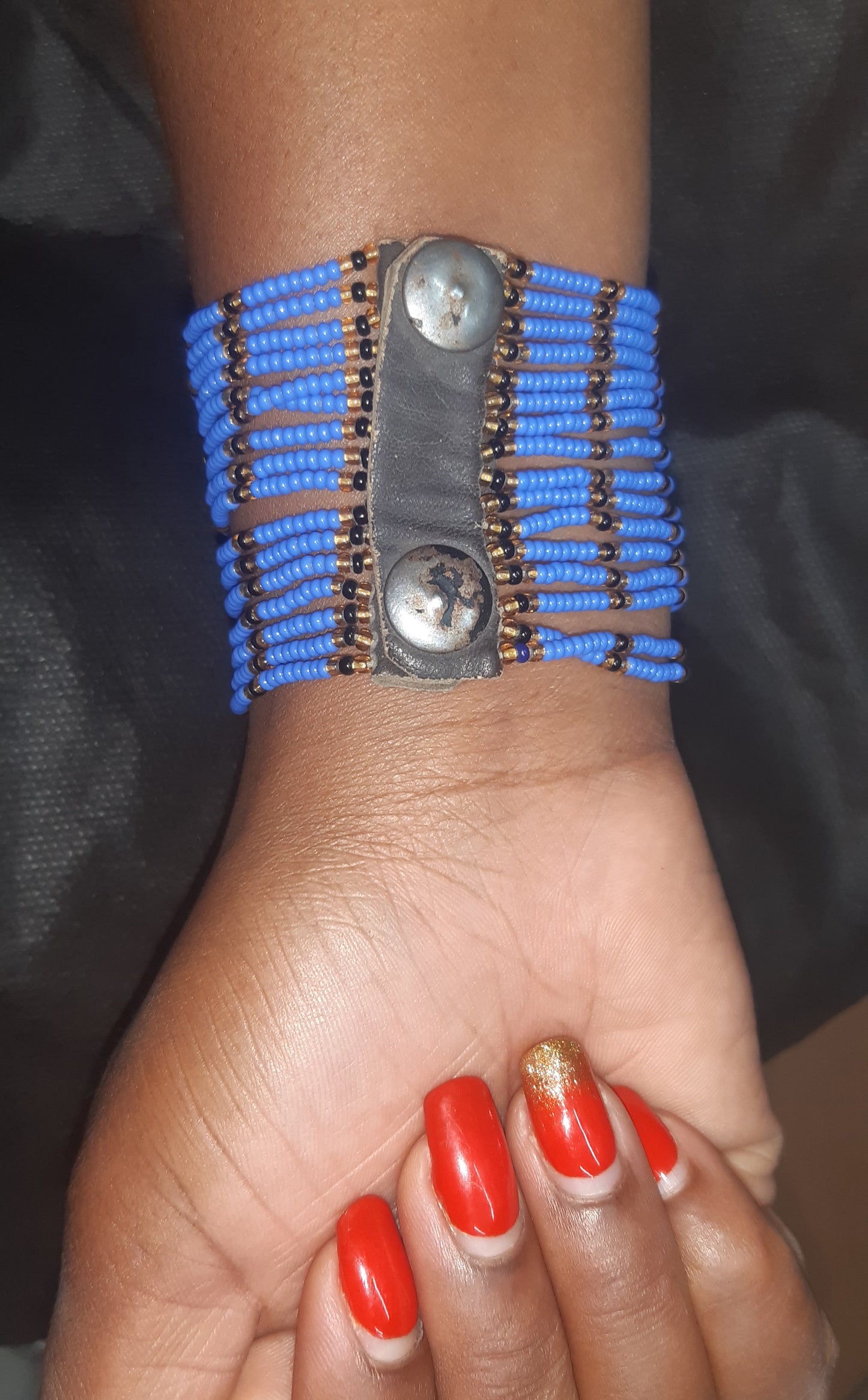 Shanga Beaded Cuff Bangle (Suku-mini)