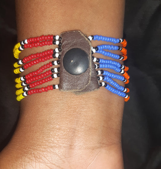 Shanga Beaded Cuff Bangle (Suku-mini)