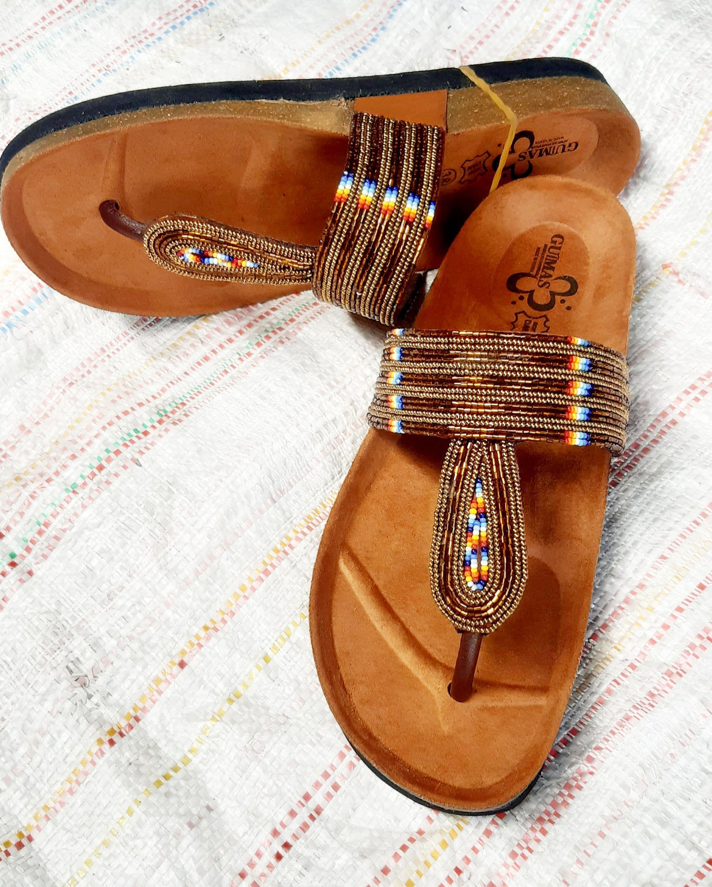 Shanga Beaded T-Cork sandals (CRK-T-3)