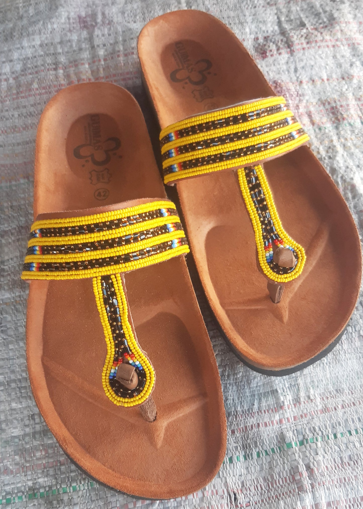 Shanga Beaded T-Cork sandals (CRK-T-6)