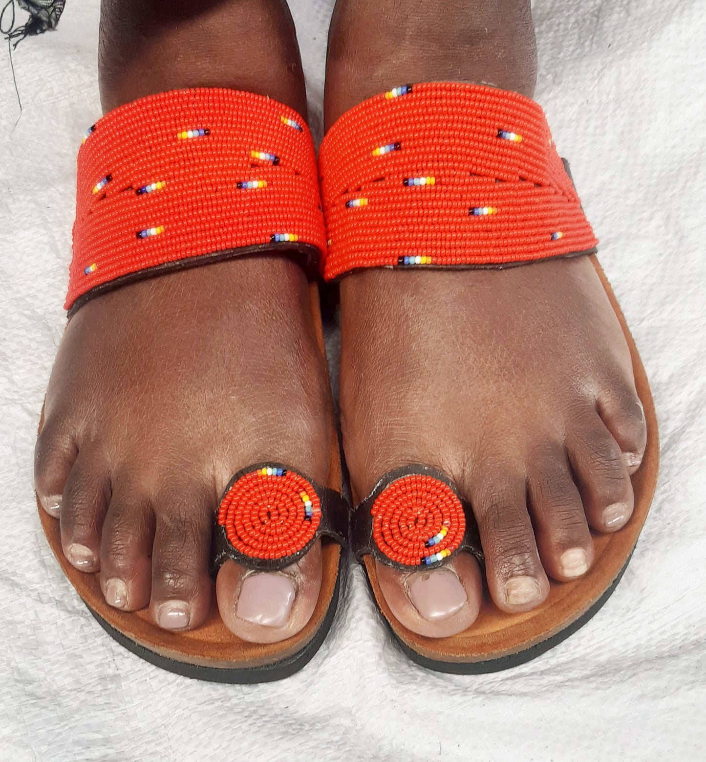 Shanga Beaded Toe Hold-Cork sandals (CRK-TH-1)