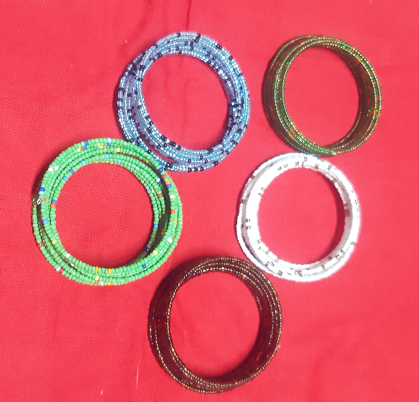 Shanga Beaded Wrap Bangle (Nyota class)