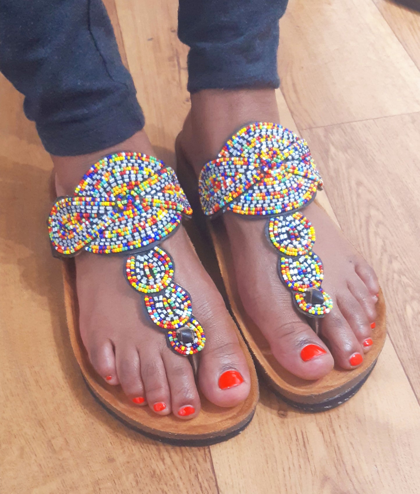 Shanga beaded Cork Sandals (CRK-HGL-5)