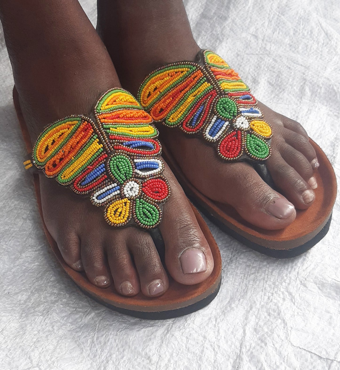 Shanga beaded Cork Sandals (CRK-SLP-11)