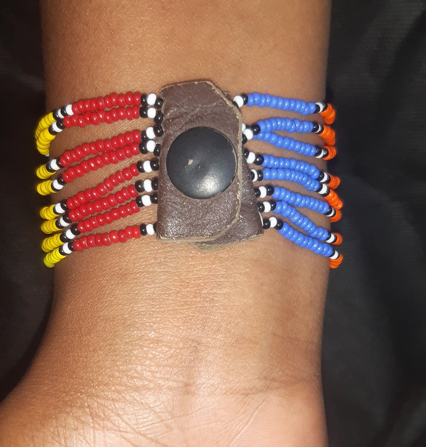 Shanga Beaded Cuff Bangle (Suku-mini)