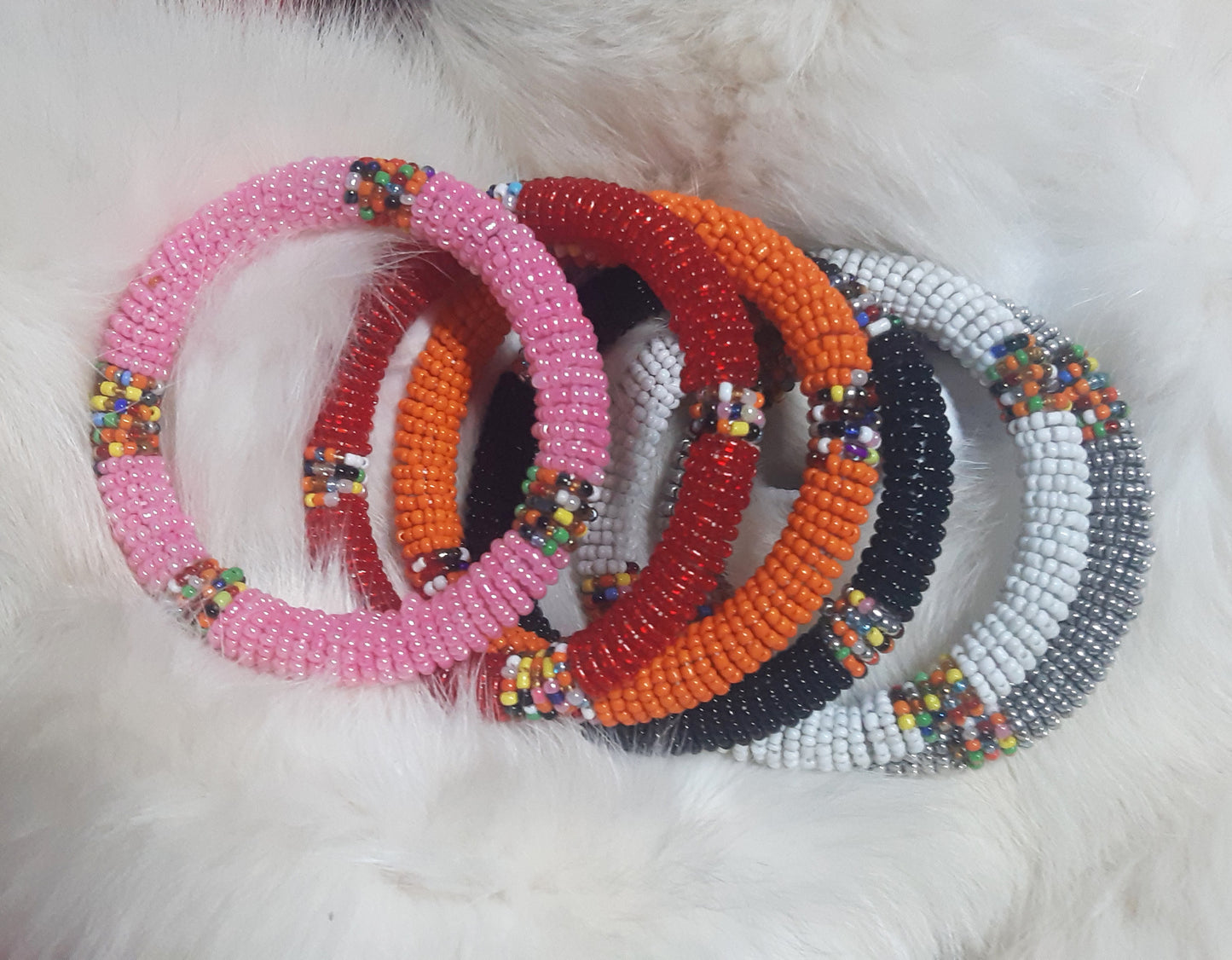 Shanga Beaded Fixed Width Bangle (Luku class)