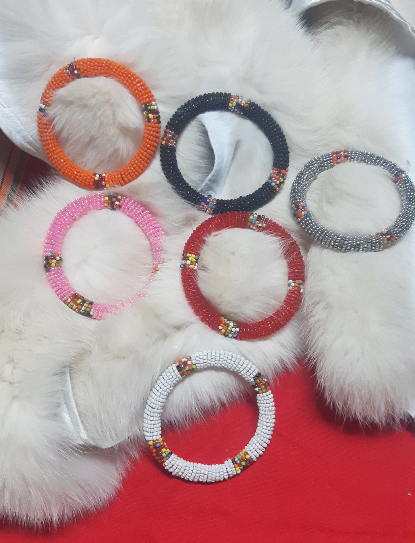 Shanga Beaded Fixed Width Bangle (Luku class)