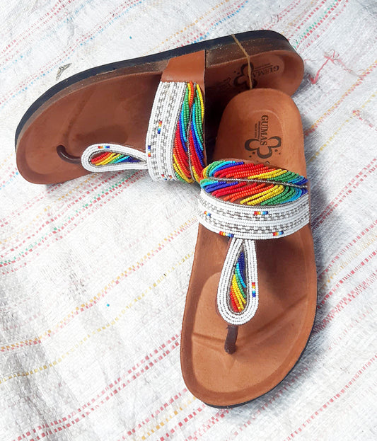 Shanga Beaded T-Cork sandals (CRK-T-4)