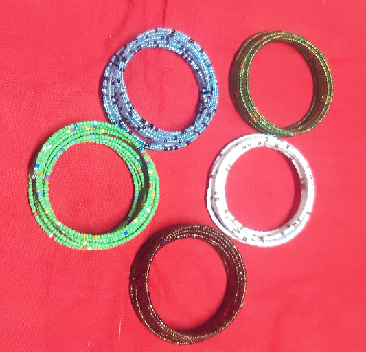 Shanga Beaded Wrap Bangle (Nyota class)