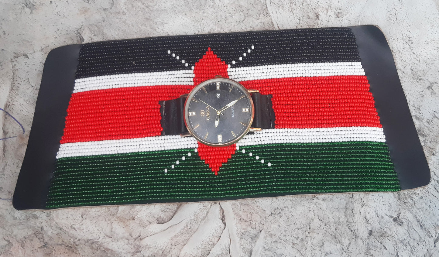 Shanga Beaded cuff- Watch Bracelet