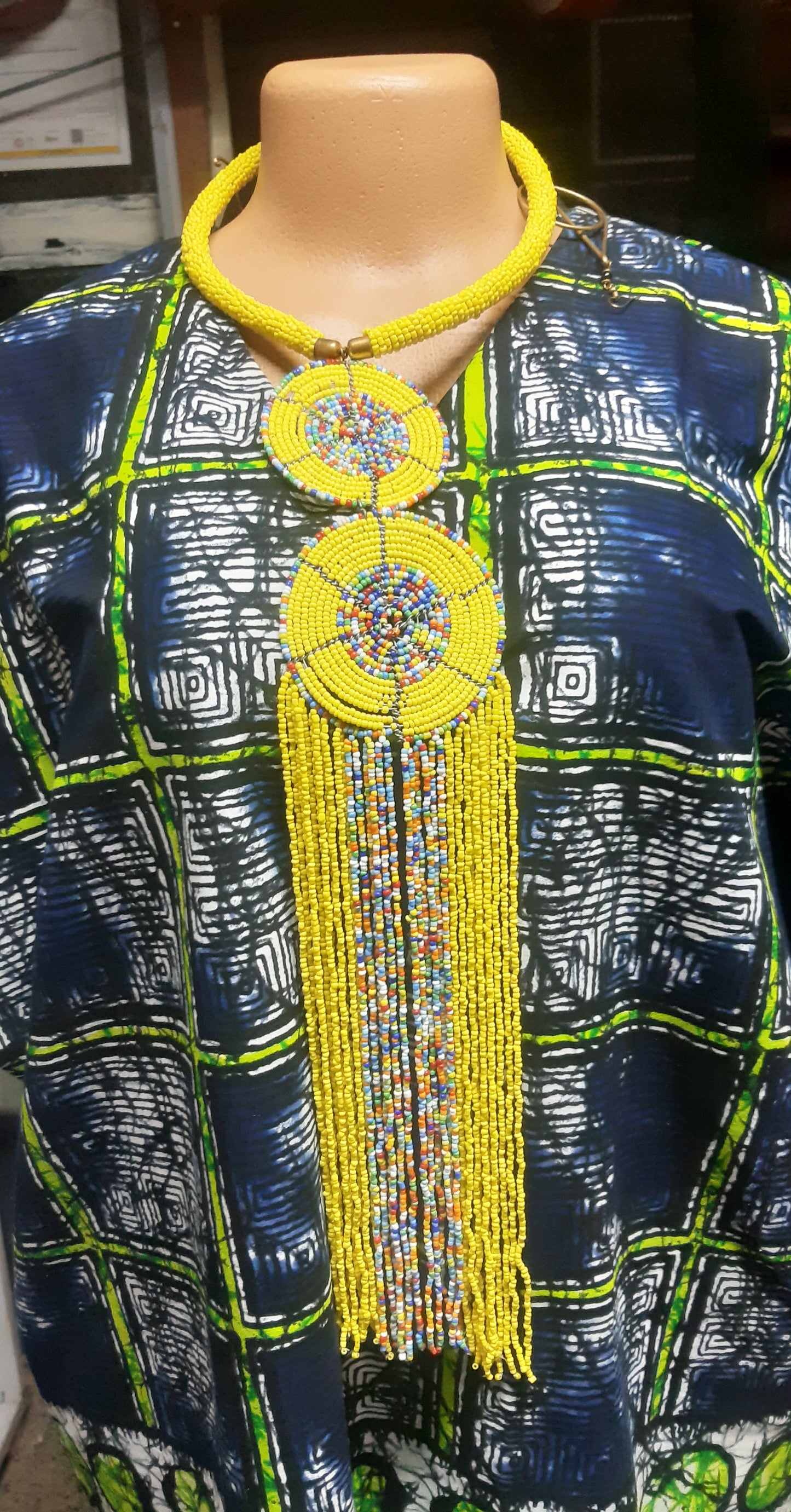 Shanga Beads Necklace (Tai Medali)