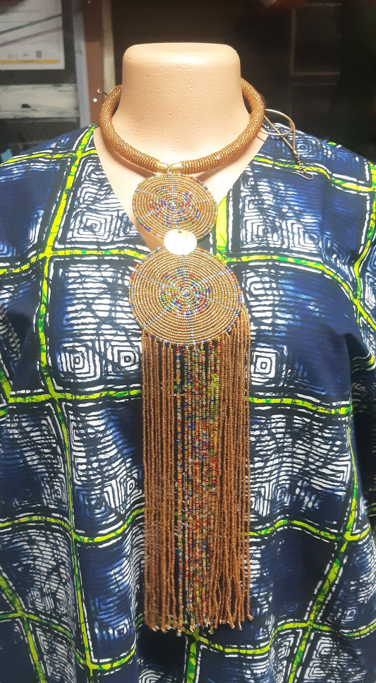Shanga Beads Necklace (Tai Medali)