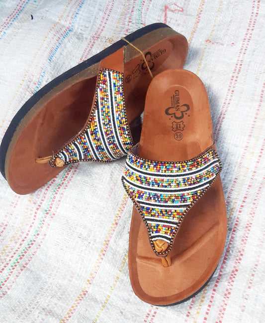 Shanga beaded Cork Sandals (CRK-FGL-1)