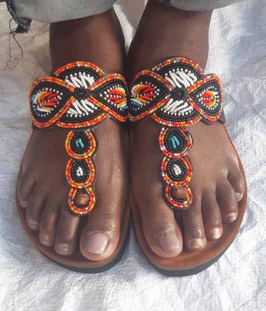 Shanga beaded Cork Sandals (CRK-HGL-3)