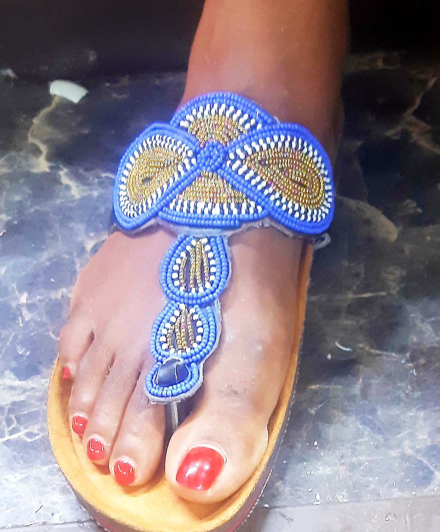 Shanga beaded Cork Sandals (CRK-HGL-4)