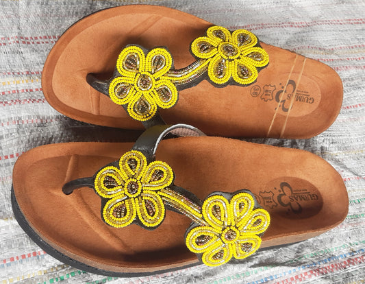 Shanga beaded Cork Sandals (CRK-SLP-13)