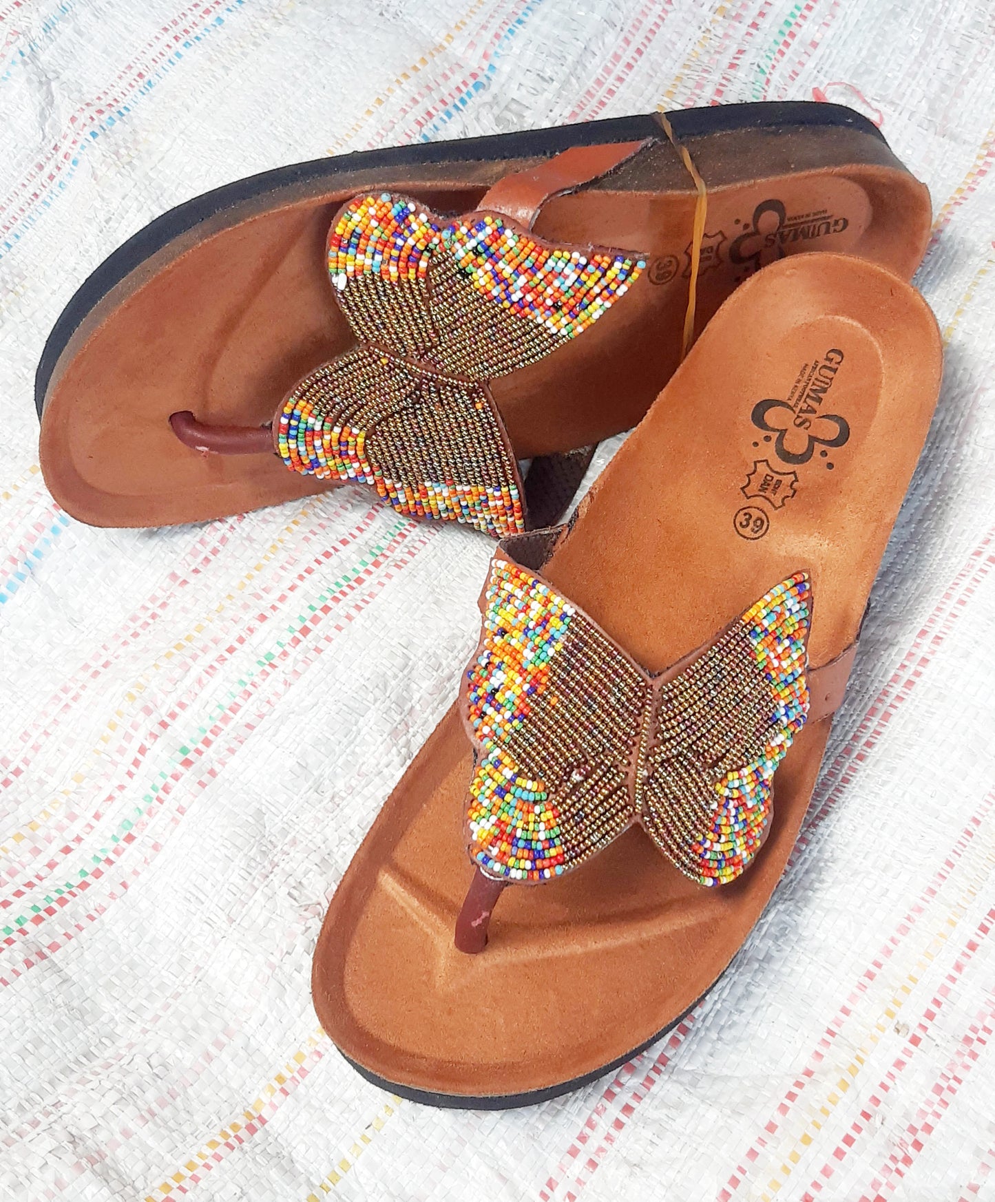 Shanga beaded Cork Sandals (CRK-SLP-14)