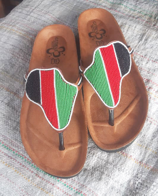 Shanga beaded Cork Sandals (CRK-SLP-AFR-2)