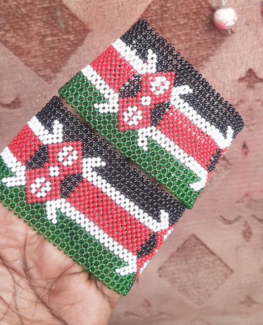 Shanga Beaded Kenyan Flag Bangle (Premier)